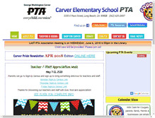 Tablet Screenshot of carverschoolpta.org